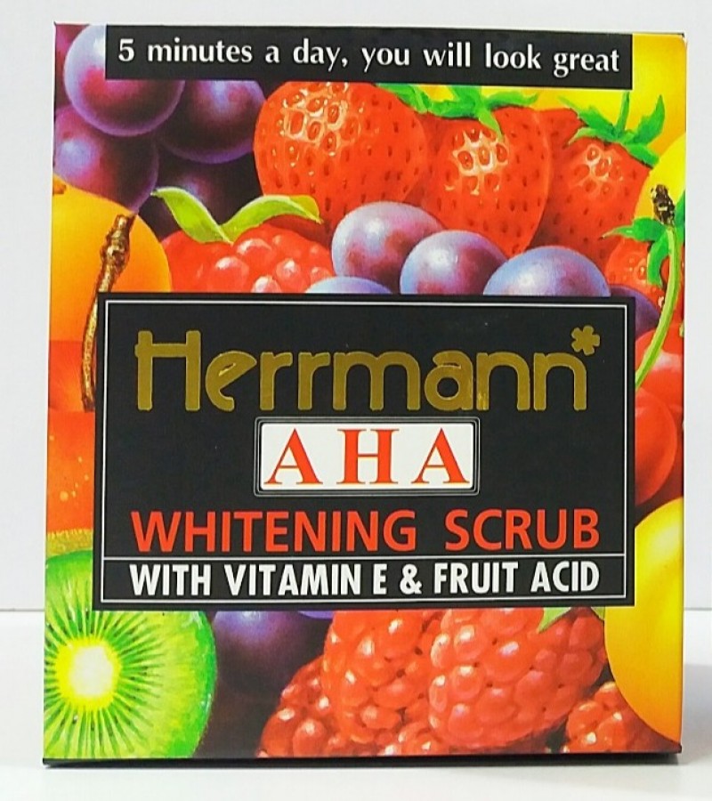 Herrmann AHA Whitening Scrub With Vitamin E And Fruit Acid-500g