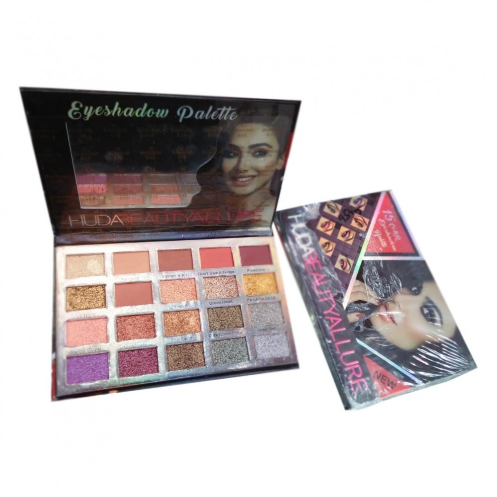 HUDA BEAUTY ALLURE 20 Colors Eyeshadow Palette With Dressing Mirror For Women