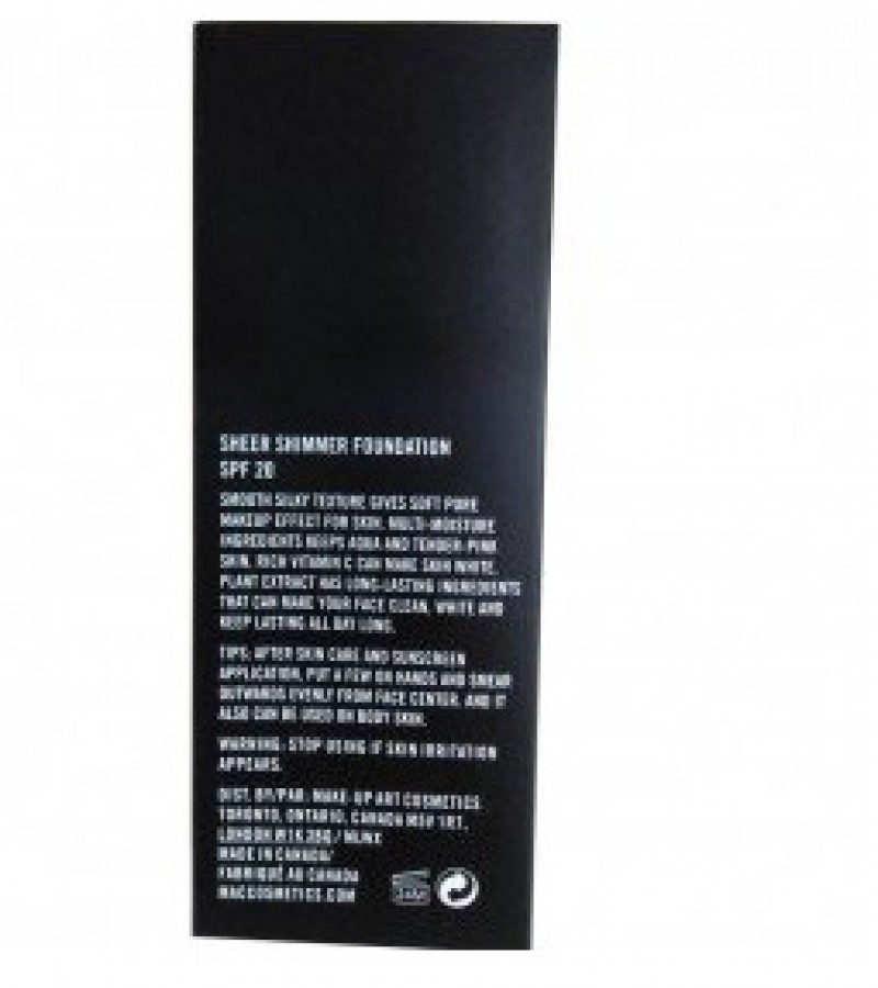 MAC BB Sheer Shimmer Foundation With SPF 20 -