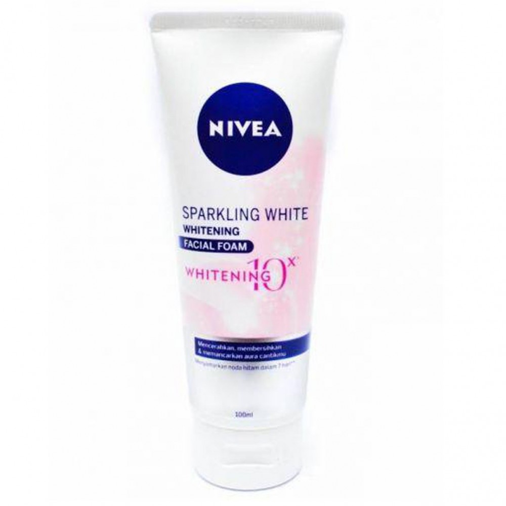 NIVEA 10x Whitening Sparkling White Facial Foam - 100ML
