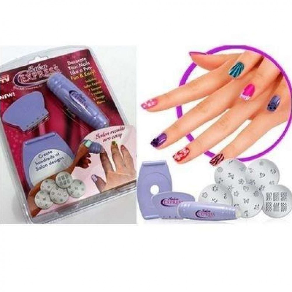 Saloon Express Nail Art Stamping Kit For Women