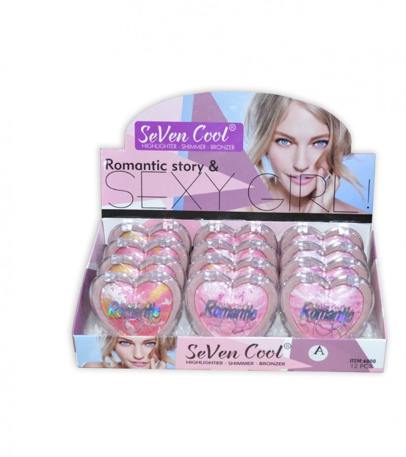 Seven Cool Highlighter , Shimmer, Bronzer(Pack Of 4)    FM1717