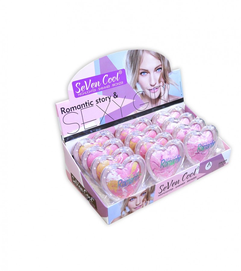 Seven Cool Highlighter , Shimmer, Bronzer(Pack Of 4)    FM1717