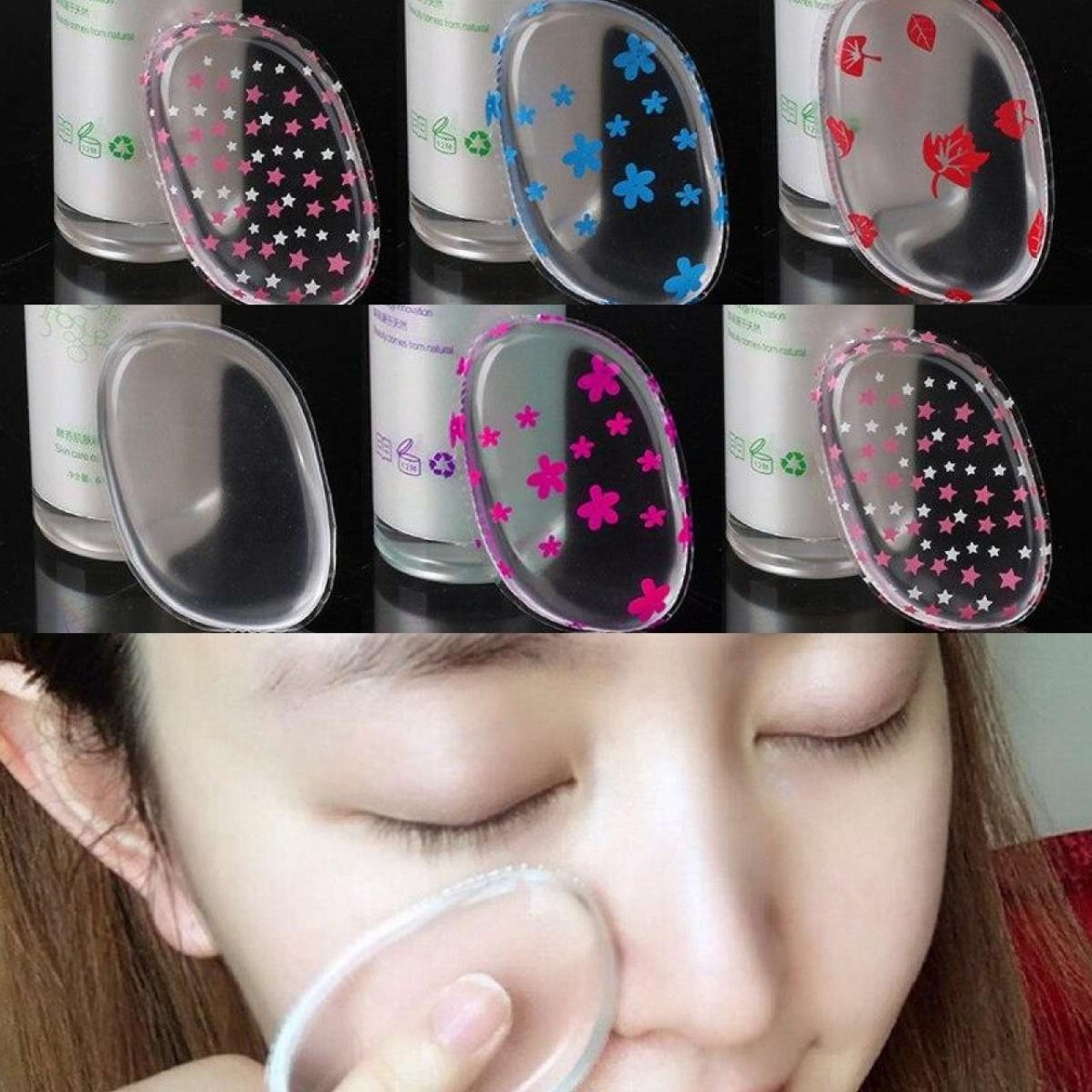 Silicone Sponge Lady Face Foundation Makeup