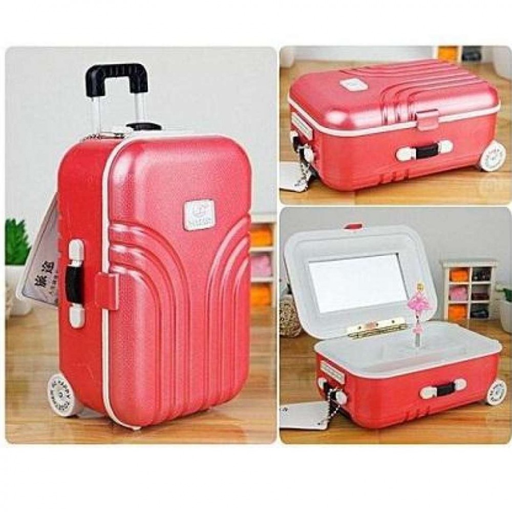 Trolley Travel Bag Music Jewelry Box