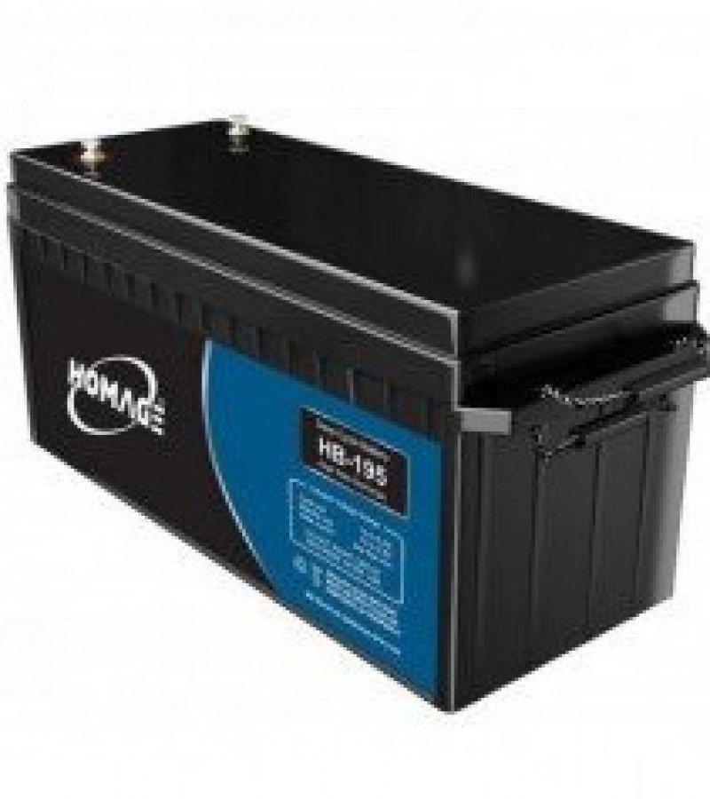 Homage Dry lead acid Battery (HB-195) - Compatible for UPS & Inverter – Deep Cycle Battery
