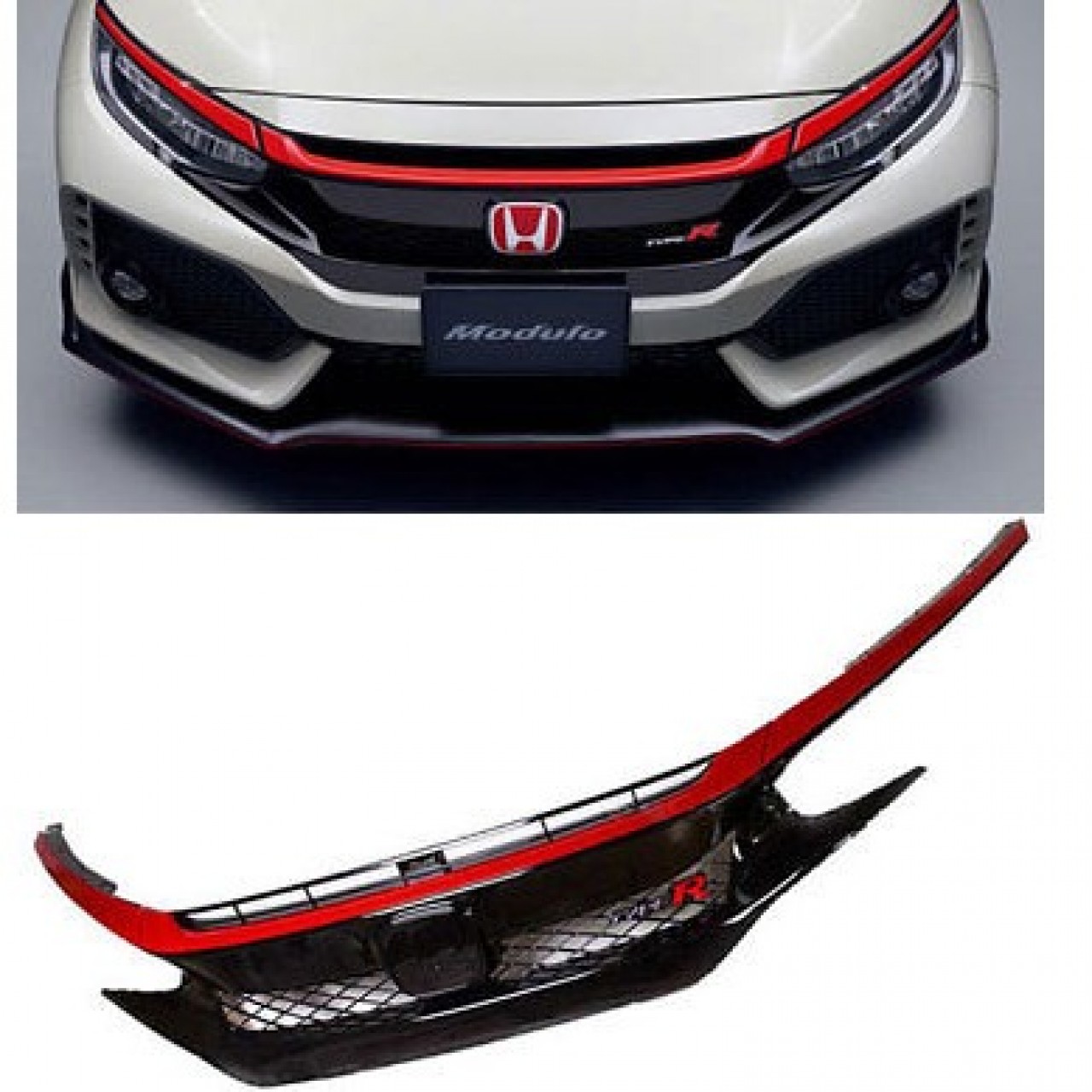Honda Civic Red Grill Trim – Model 2016-2019
