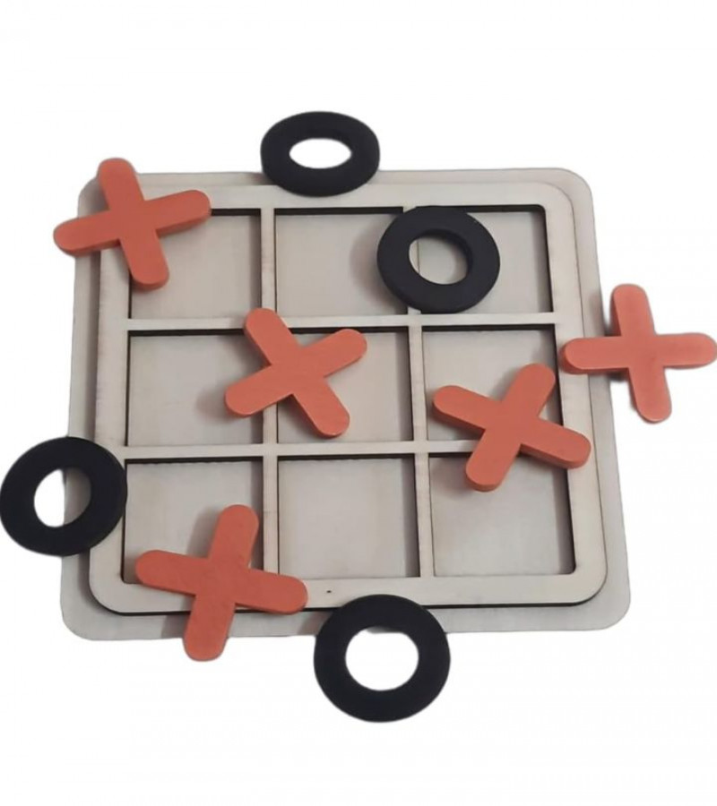 HOT DEAL NO 1.Wooden Tic Tac Toe Game for Kids | Wooden XOXO Family Game | Tic Tac Toe Game Zero and Cross Kids Activity