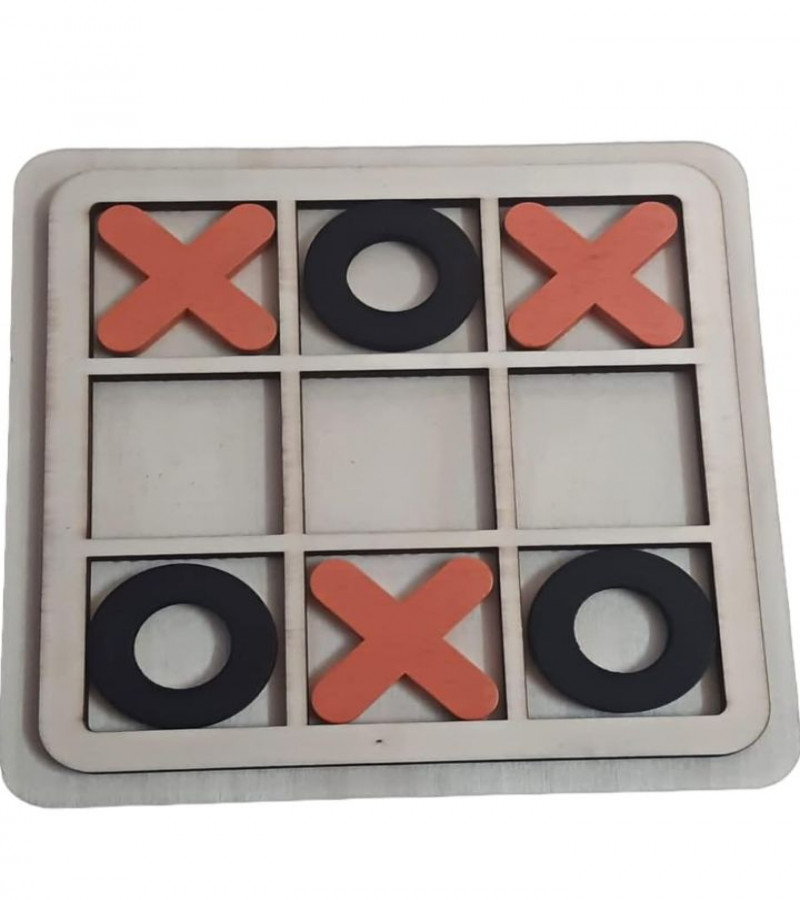 HOT DEAL NO 1.Wooden Tic Tac Toe Game for Kids | Wooden XOXO Family Game | Tic Tac Toe Game Zero and Cross Kids Activity