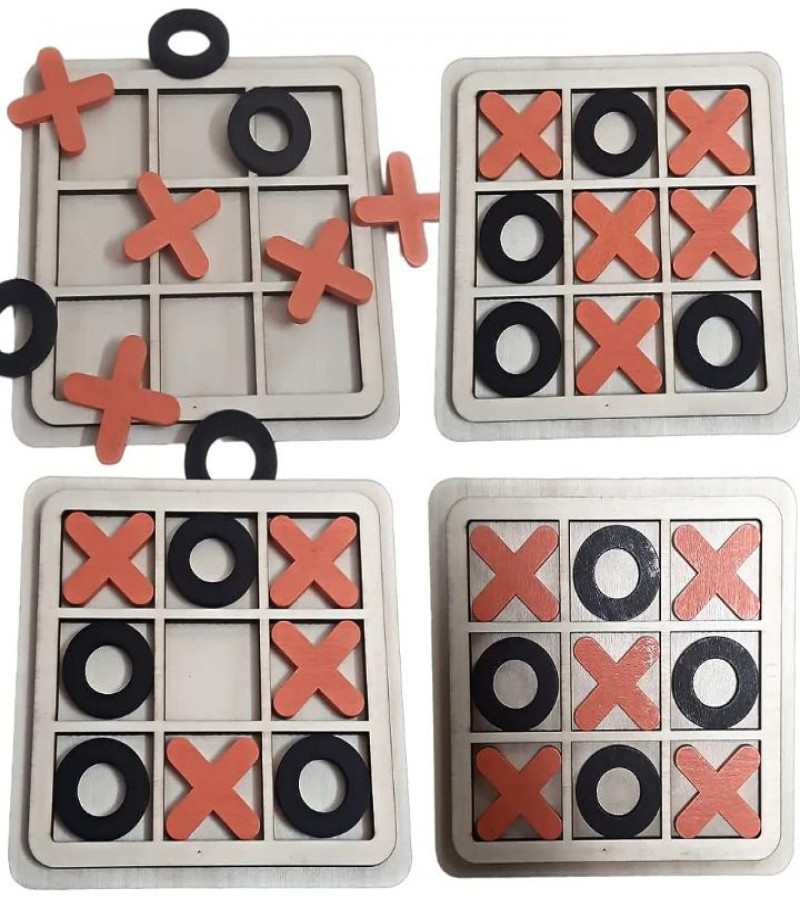 HOT DEAL NO 1.Wooden Tic Tac Toe Game for Kids | Wooden XOXO Family Game | Tic Tac Toe Game Zero and Cross Kids Activity