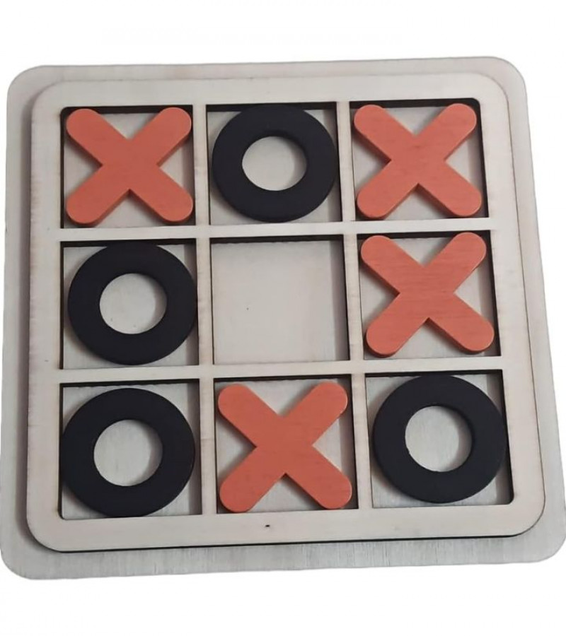 HOT DEAL NO 1.Wooden Tic Tac Toe Game for Kids | Wooden XOXO Family Game | Tic Tac Toe Game Zero and Cross Kids Activity