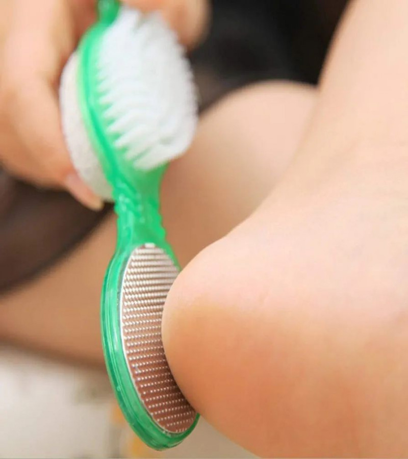 HOT DEAL NO1.1PC 4-in-1 Pedicure Paddle Kit Tool with Pumice Stone Foot Hand Toe Nail Cleaning Brush Foot File Callus Reducer Setonly 189