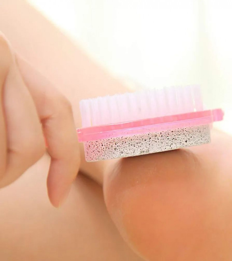 HOT DEAL NO1.1PC 4-in-1 Pedicure Paddle Kit Tool with Pumice Stone Foot Hand Toe Nail Cleaning Brush Foot File Callus Reducer Setonly 189