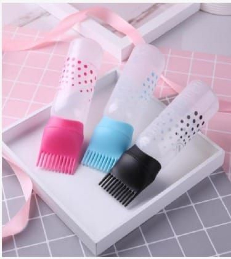 HOT DEAL NO1.Hair Dye Bottle, Dyestuff Applicator Colorful Dry Cleaning Shampoo Coloring Bottle Hair with Comb only 239