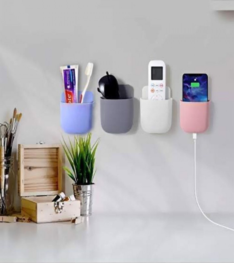 HOT DEALS NO1. 1PC mobile holder Remote Control Holder Wall Mount Media Storage Box Sticky Organizer for Air Conditioner Remote, TV Remote,