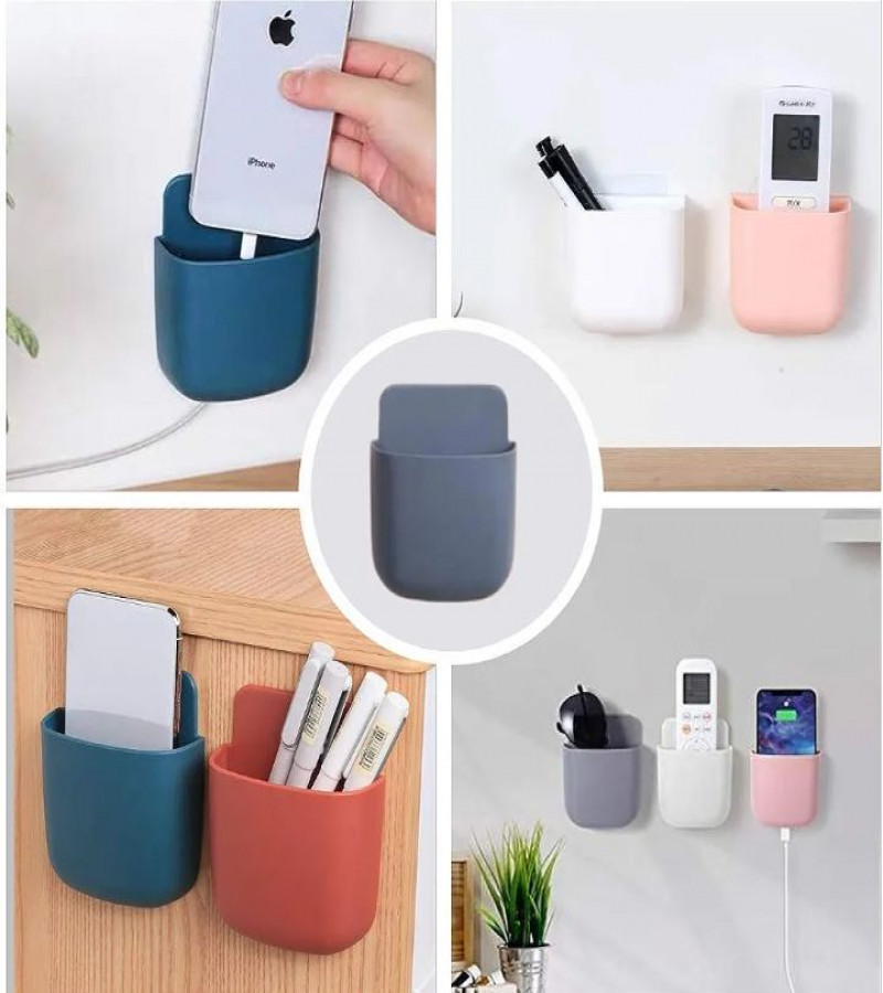 HOT DEALS NO1. 1PC mobile holder Remote Control Holder Wall Mount Media Storage Box Sticky Organizer for Air Conditioner Remote, TV Remote,