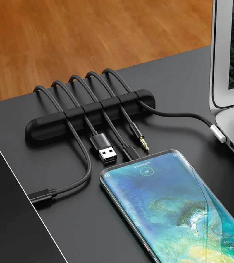 HOT DEALS NO1.1PCSilicone Cable Organizer USB Earphone Clip Charger Wire Data Line Holder Cable Organizer Cord Clip Office Desk Accessoriesonly 99