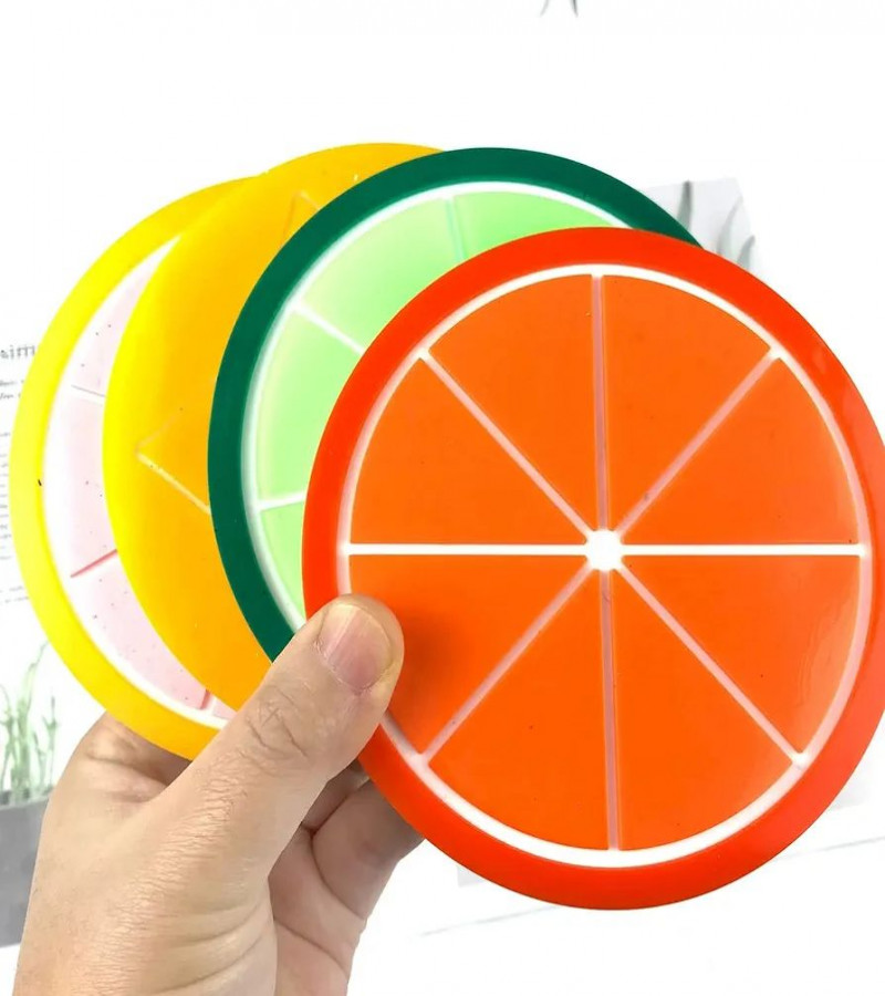 HOT DEALS NO1.Coaster molds 1pack Fruit Coaster molds for for epoxy Resin，Orange Coaster molds for Resin Casting