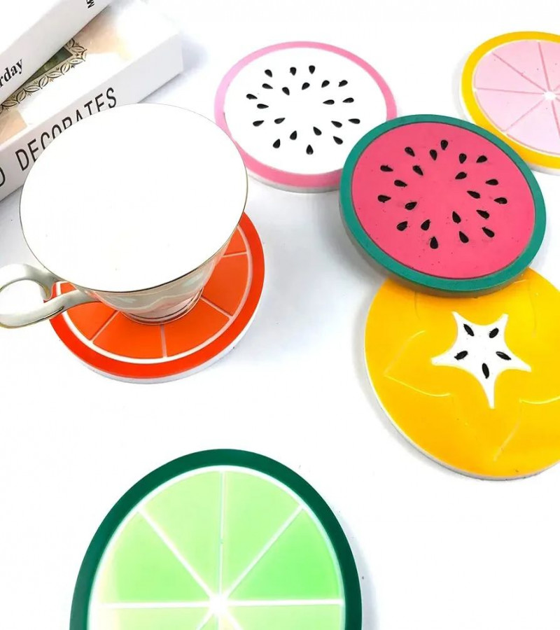 HOT DEALS NO1.Coaster molds 1pack Fruit Coaster molds for for epoxy Resin，Orange Coaster molds for Resin Casting