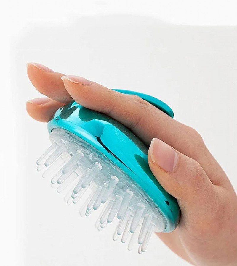 HOT DEALS NO1.Fine tooth comb Electroplating Shampoo Brush,Shampoo Scalp Brush Comb,Head Massage Brush,Hair Washing Comb