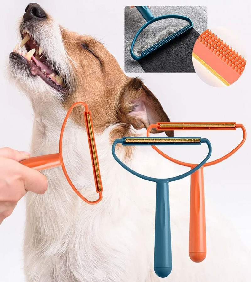 HOT DEALS NO1.Pet Sticky Hair Removal Device Epilator Does Not Hurt Clothes Epilator Wool Coat Manual Shavers Double Headed Epilator, Blue