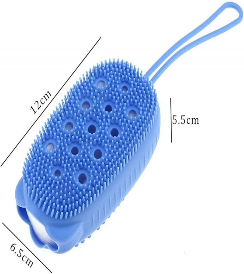 HOT DEALS NO1.Silicone Loofah Bubloop ble Bath Scrubbing Brush Quick Foaming Sponge Soft Rubbing Massage Body Cleaner Brush for Shower Bathroom