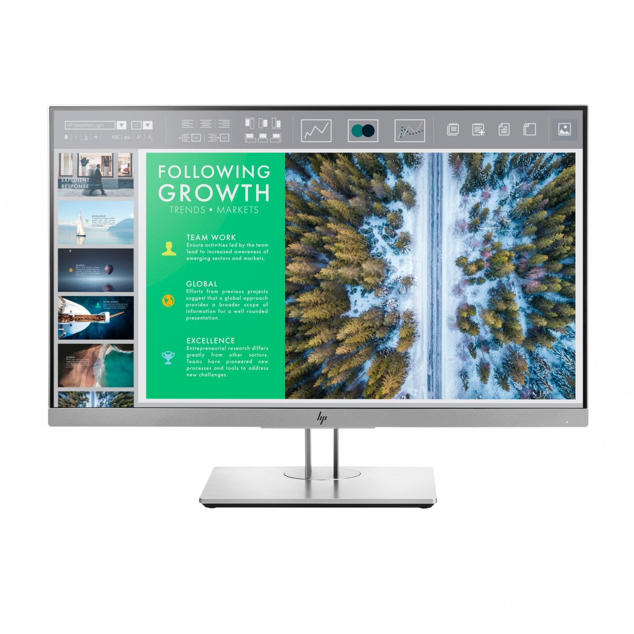 HP E243 Elite Display LED Monitor For Desktop PC - 24”