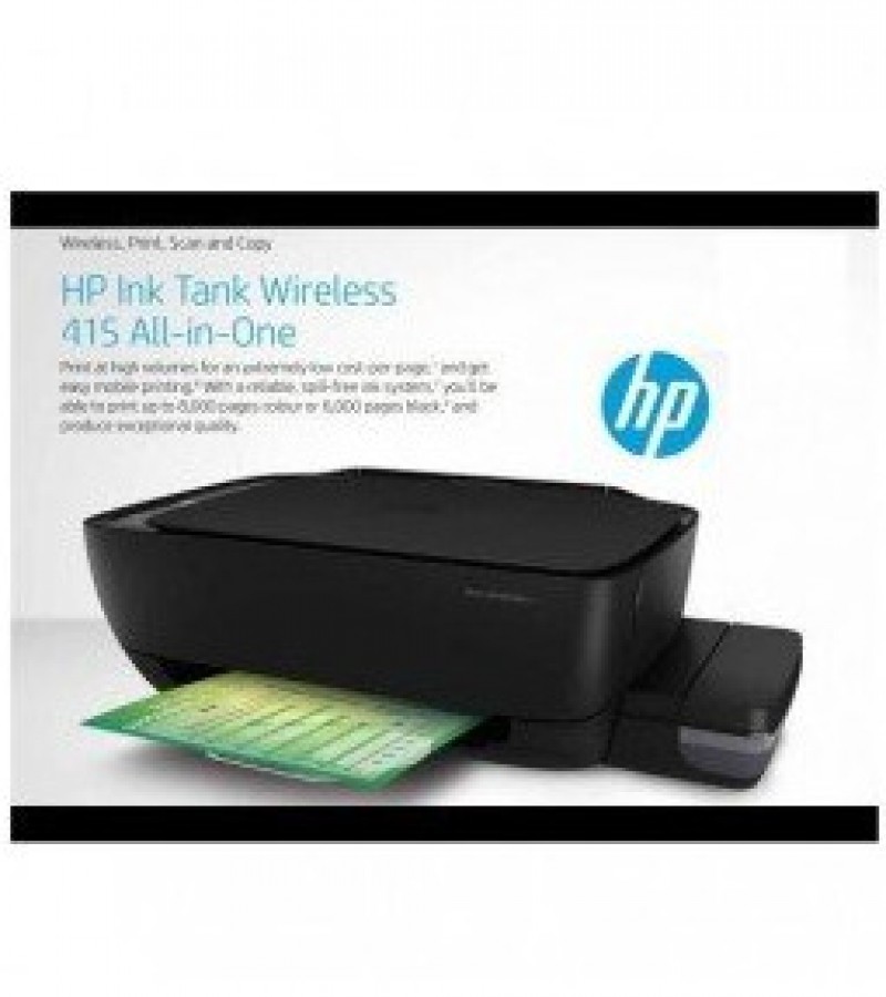 HP Ink Tank Printer 415 - Printer/Scanner/Copier – Wireless – E print  – 360 MHz Processor
