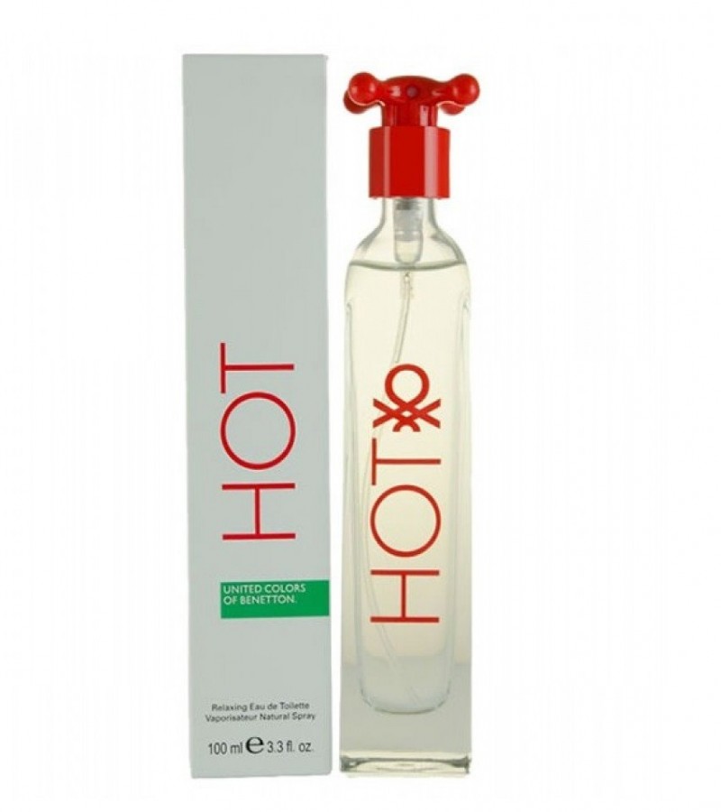 Benetton Hot Perfume For Women - EDT - 100 ml