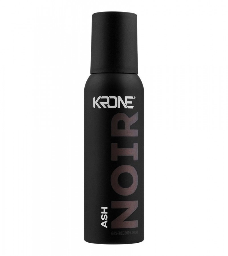Krone Noir Ash Gas Free Body Spray For Unisex - 120 ml