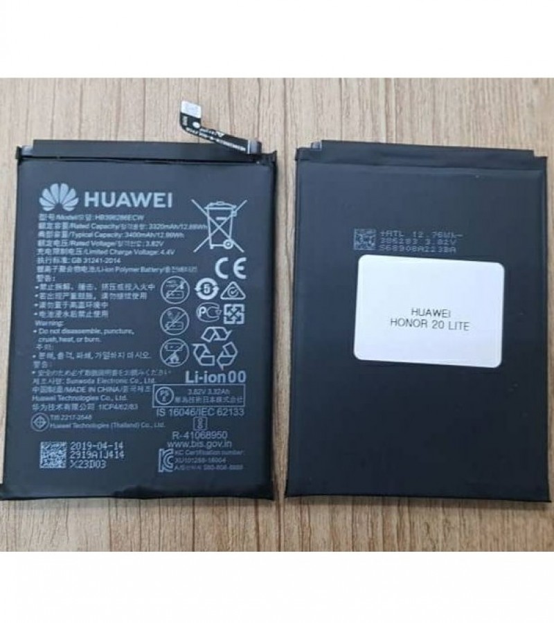 Huawei HB396286ECW Battery Replacement For Honor 20 Lite/10 Lite With 3400mAh Capacity-Black