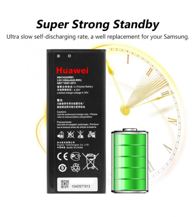 Huawei Honor 3C Battery Replacement HB4742AORBC Battery with 2300mAh Capacity _ Black