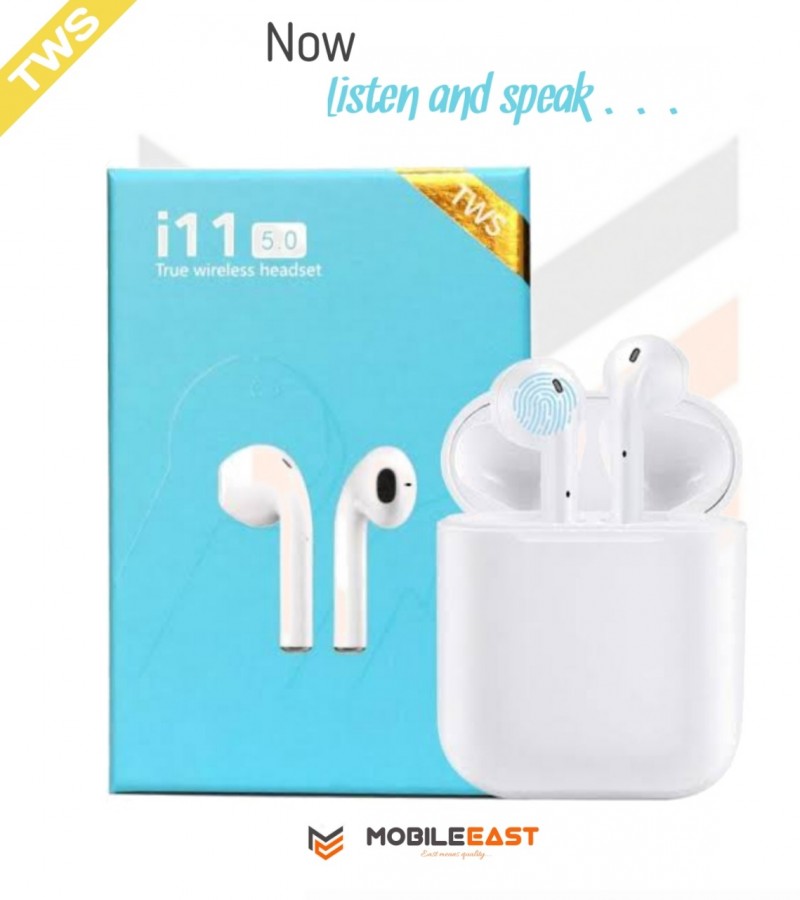 I11 TWS WIRELESS TOUCH SENSOR EARBUDS WITH CHARGING CASE FOR IOS AND ANDROID