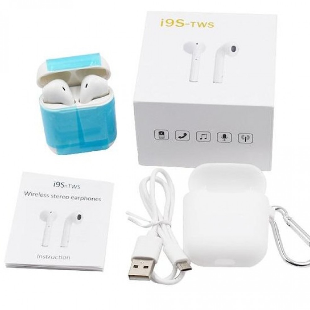 I9S-rws Wireless Bluetooth V5.0 Twins Airpods with Magnetic Charging Box & Carrying Case Free