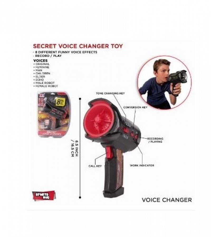 Indoor & Outdoor Funny Voice Changer For Kids Voice Toys Play Fun Voice 8 Different Voices Speaker