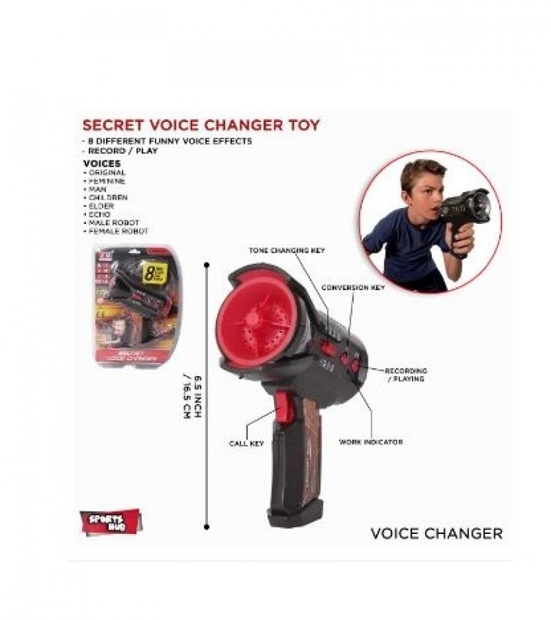 Indoor & Outdoor Funny Voice Changer For Kids Voice Toys Play Fun Voice 8 Different Voices Speaker