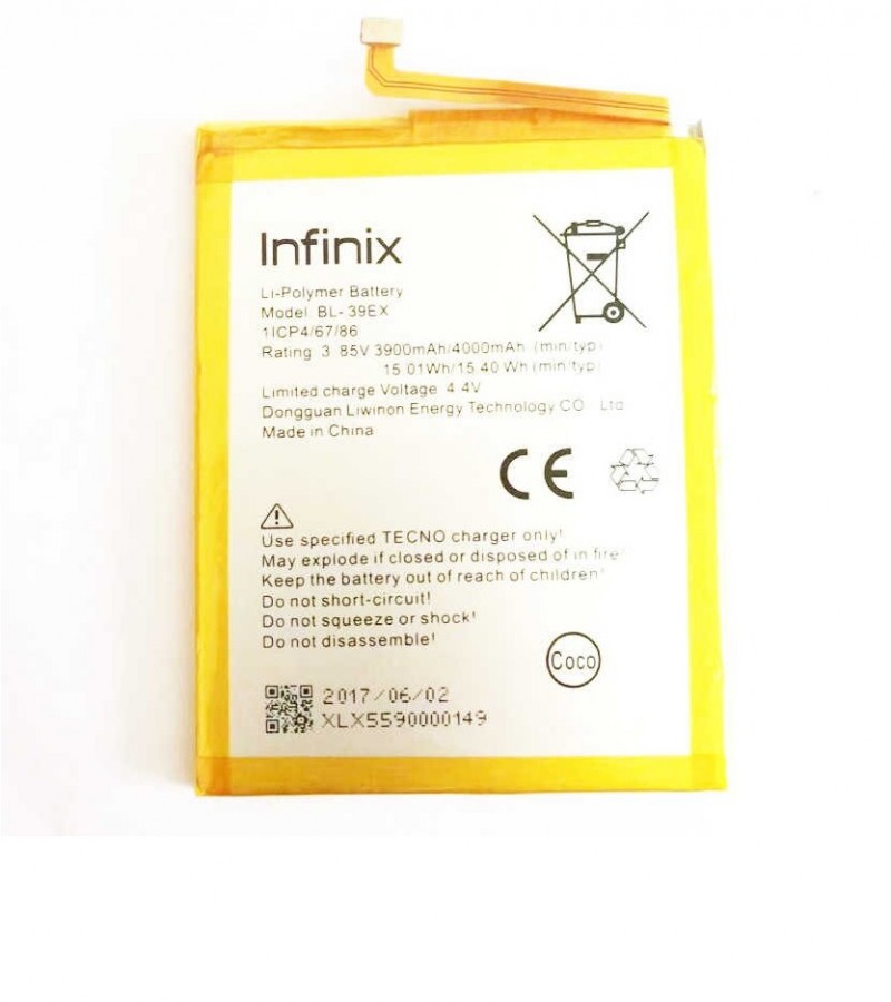 Infinix Bl 39ex Battery For Infinix Hot 5 X559 X559c With 4000 Mah Capacity Silve Sale Price Buy Online In Pakistan Farosh Pk