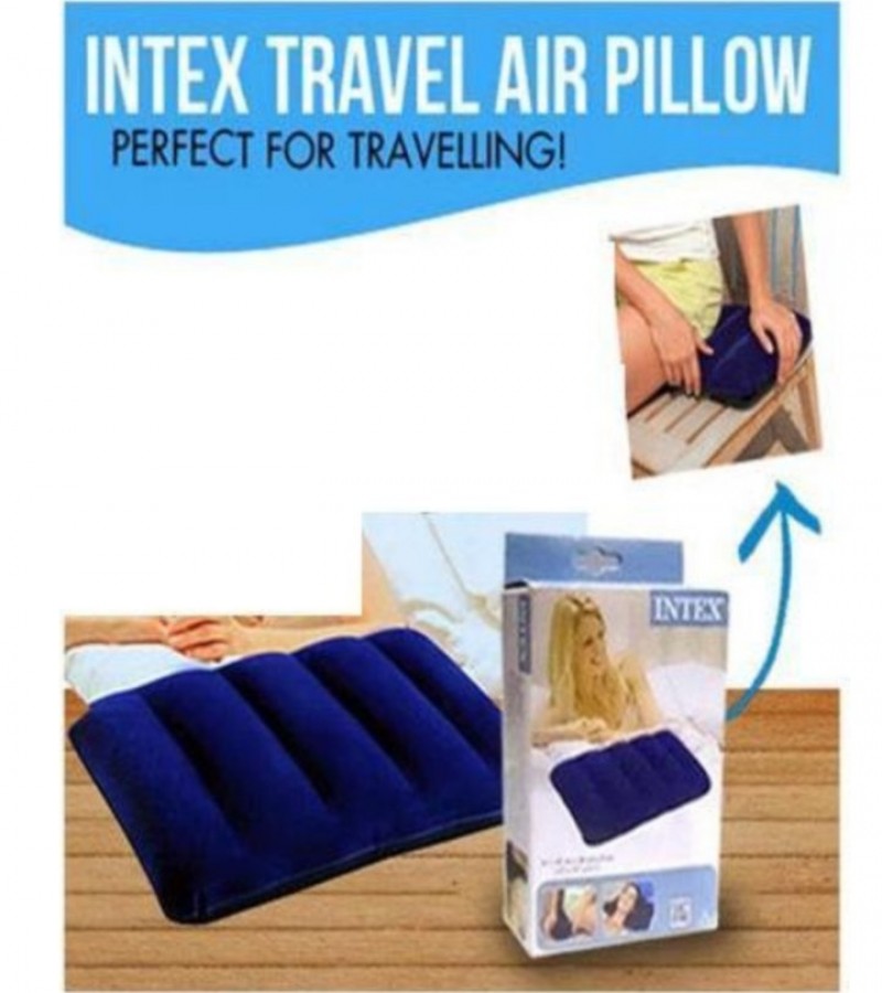 Intex Travel Rest Air Pillow - Blue