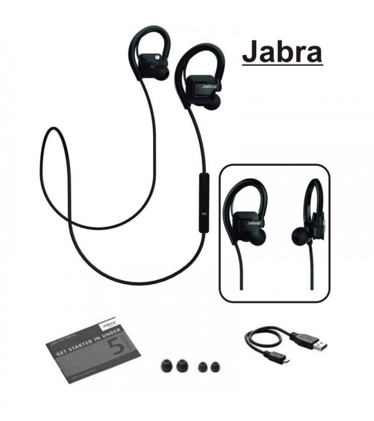 Jabra Step Wireless Bluetooth Stereo Handfree - Black