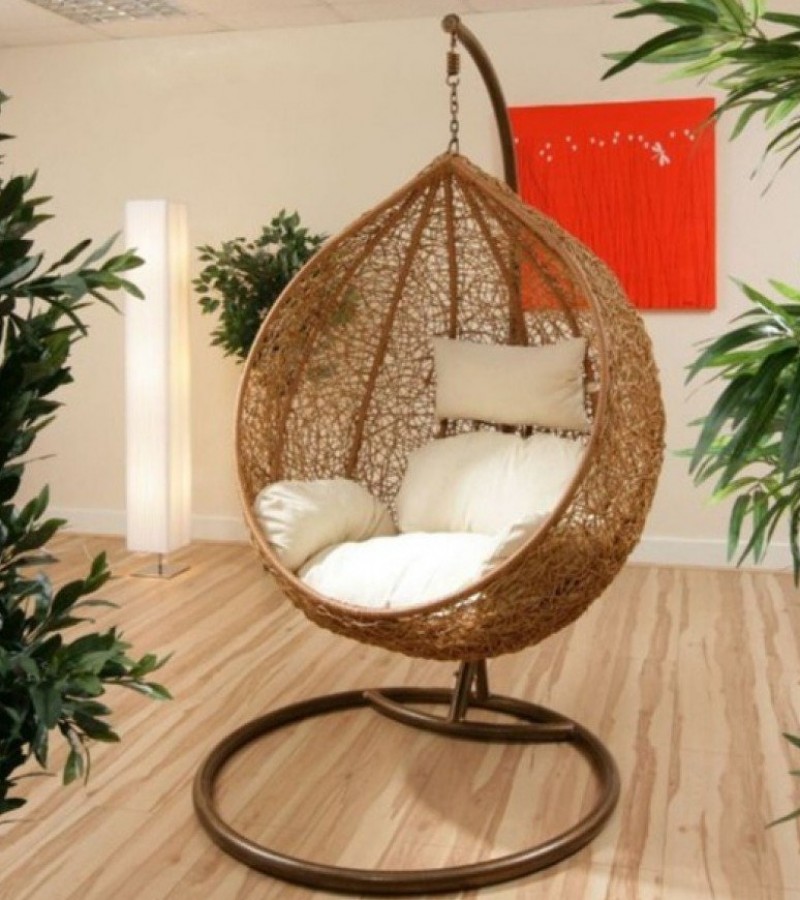 Jhoola Swing Chair with Stand, Cushion Set - Hanging Jhoola Swing chair