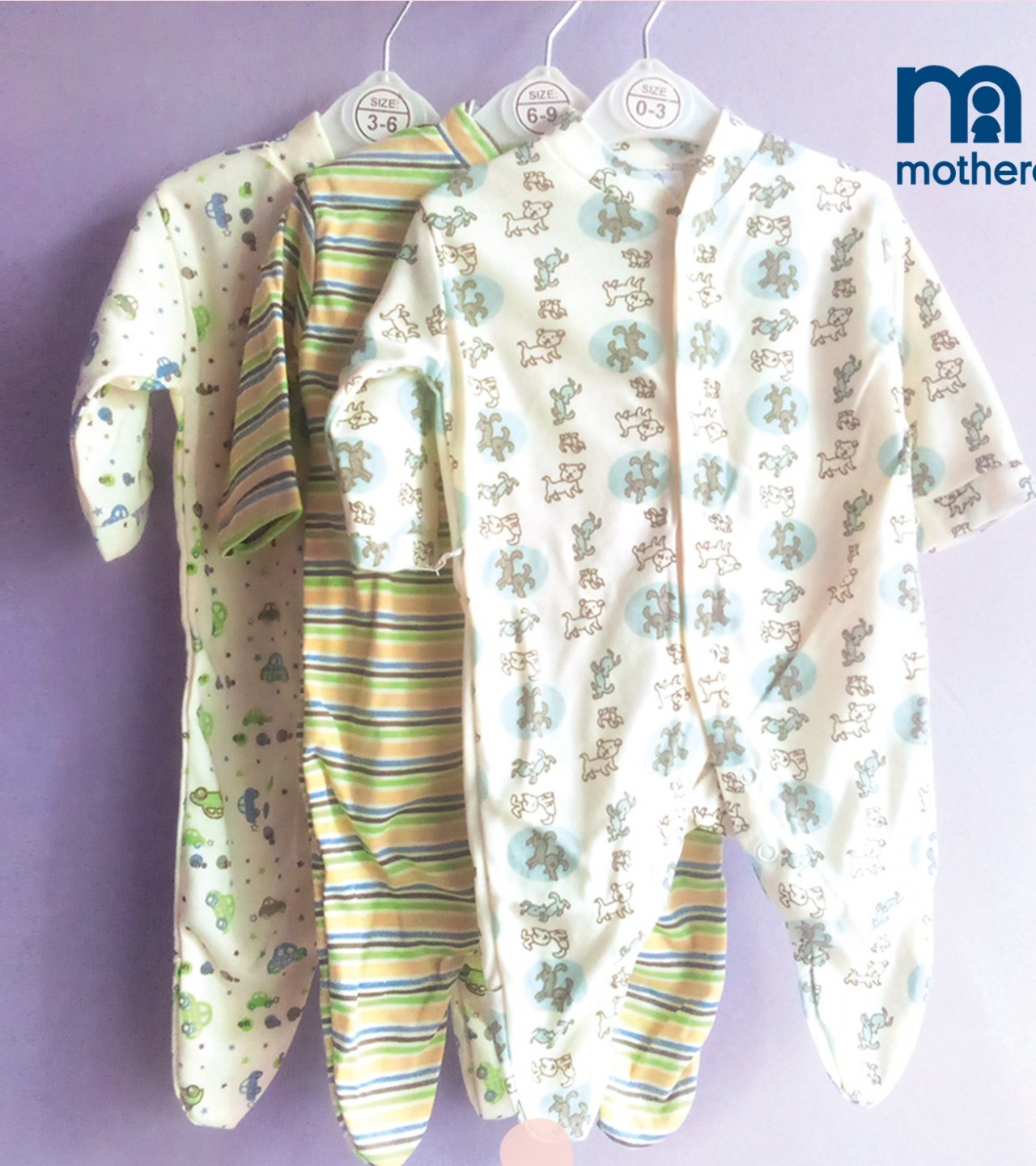 Mothercare Sleepsuits - 3 pack