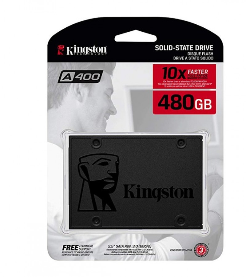 Kingston A400 SATA 3 2.5″ SSD 480GB