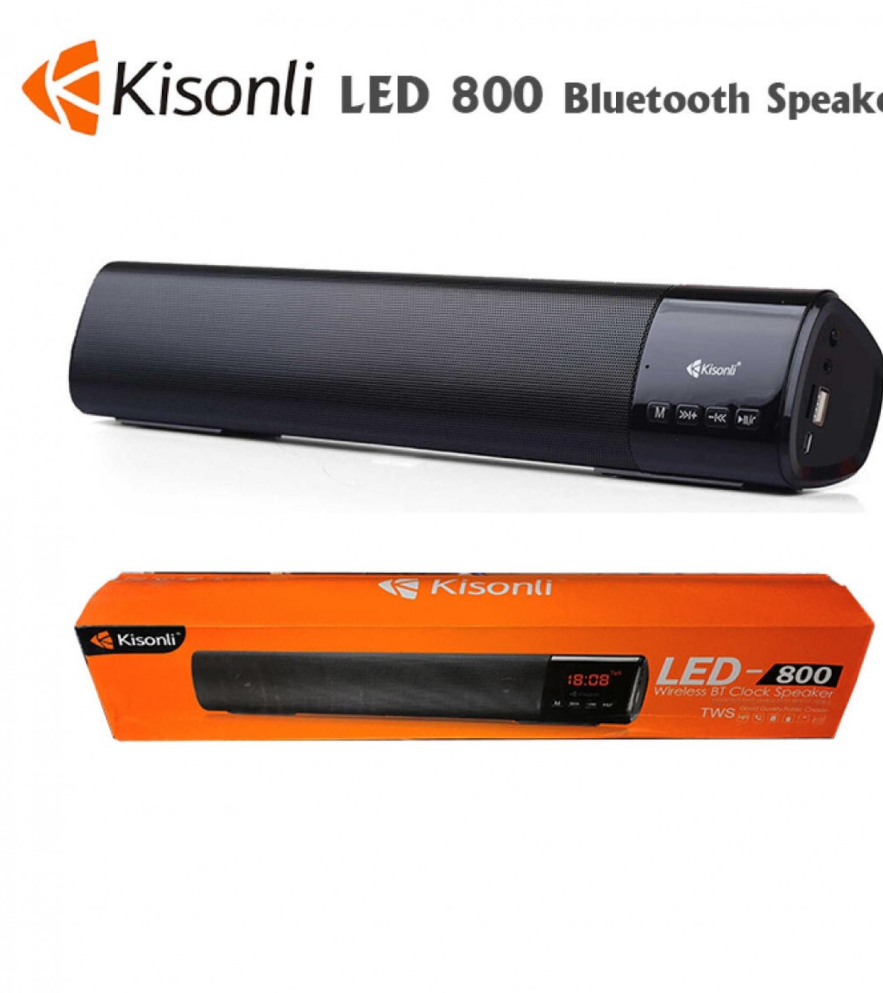 Kisonli Led Bluetooth Speaker With Alarm Clock Sale Price Buy Online In Pakistan Farosh Pk