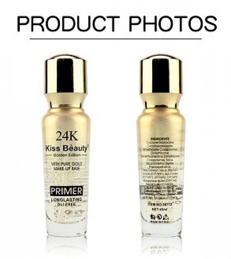 Kiss beauty 24K Gold Matte Primer Oil Free Long Lasting - 40ML
