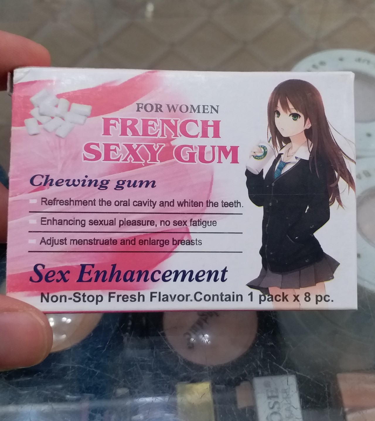 ANGEL SEX CHEWING BUBBLE GUM