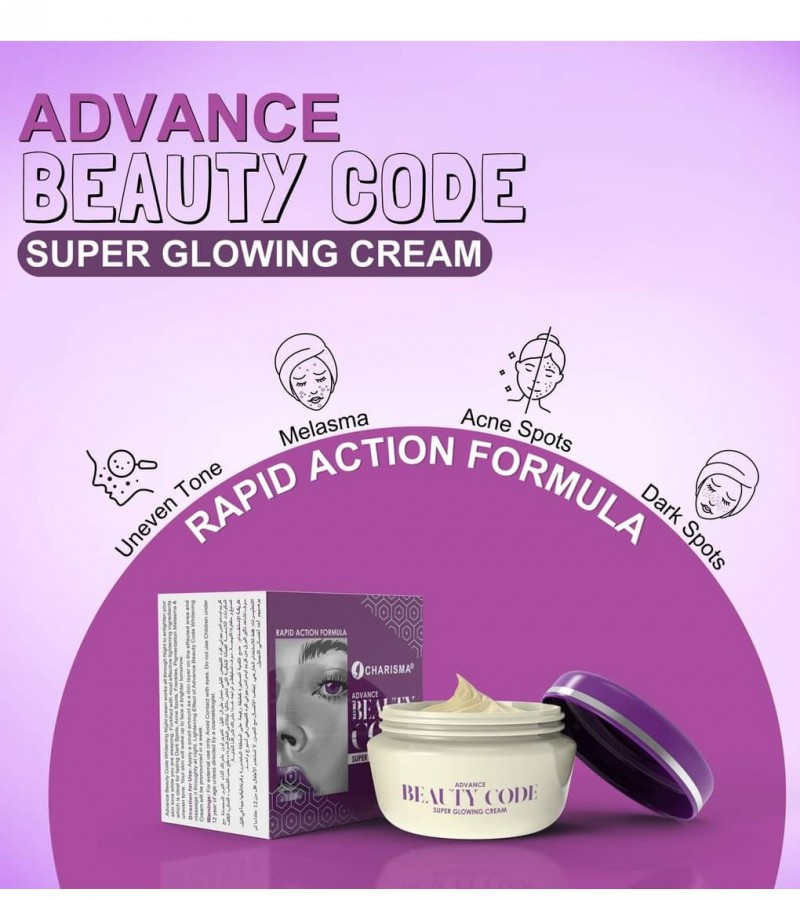 Charisma Advance Beauty Code Whitening Super Glowing Cream 20gm