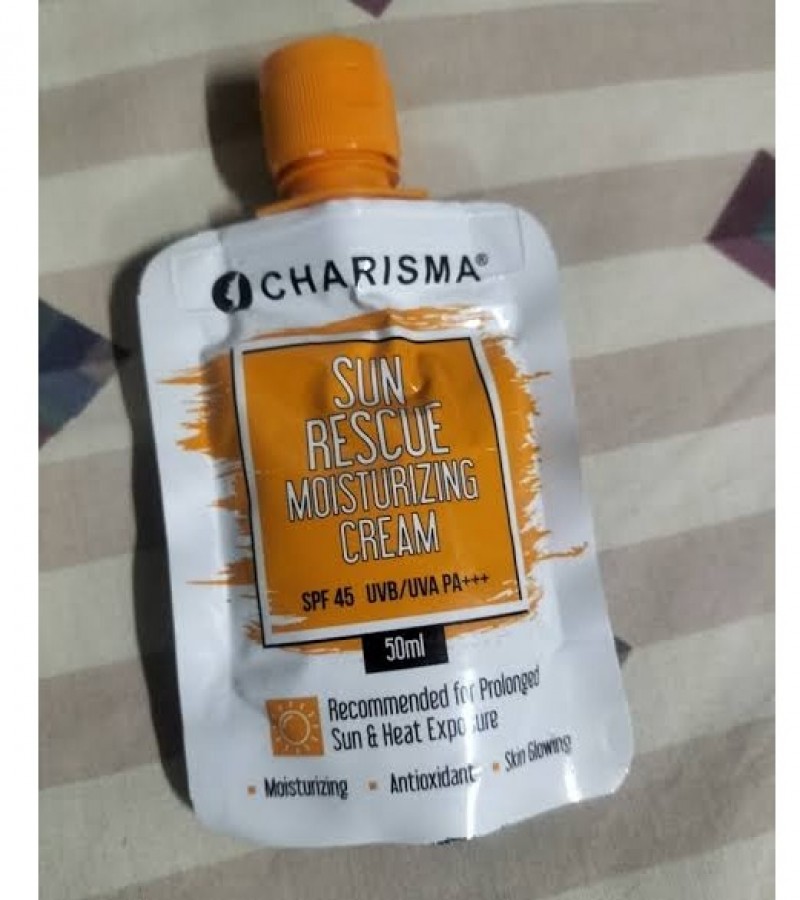 Charisma Sun Rescue Sunscreen Moisturizer Sunblock 50ml