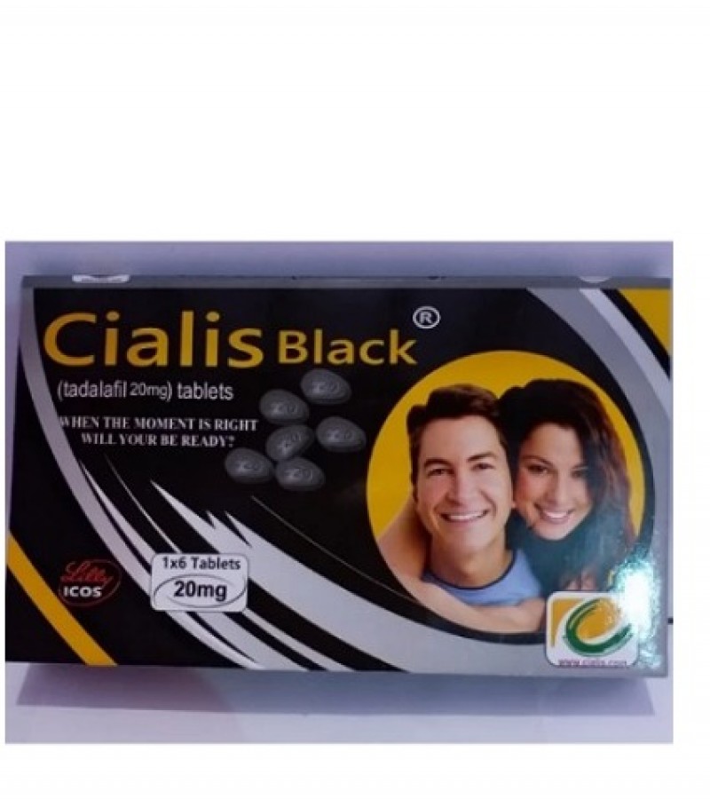Cialis 20mg 6 Tablets Card Black Made In UK