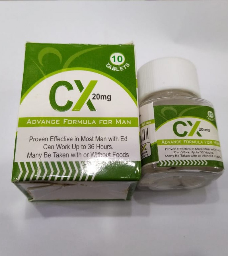 CX 20mg Sex Timing Advance Formula For Mens 10 Tablets Jar