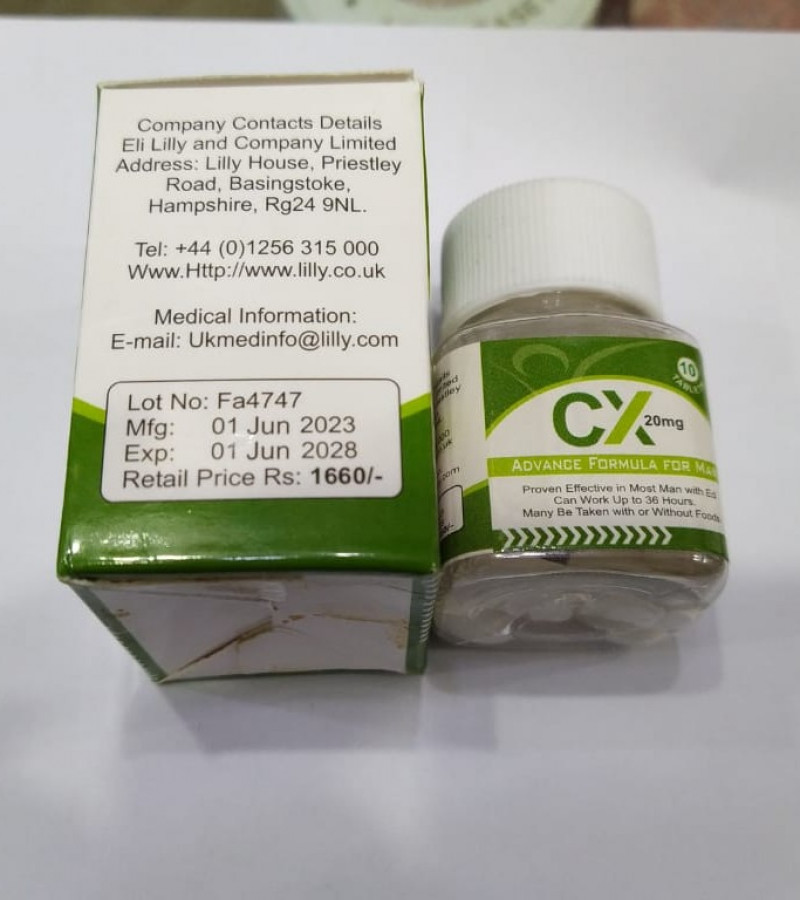 CX 20mg Sex Timing Advance Formula For Mens 10 Tablets Jar